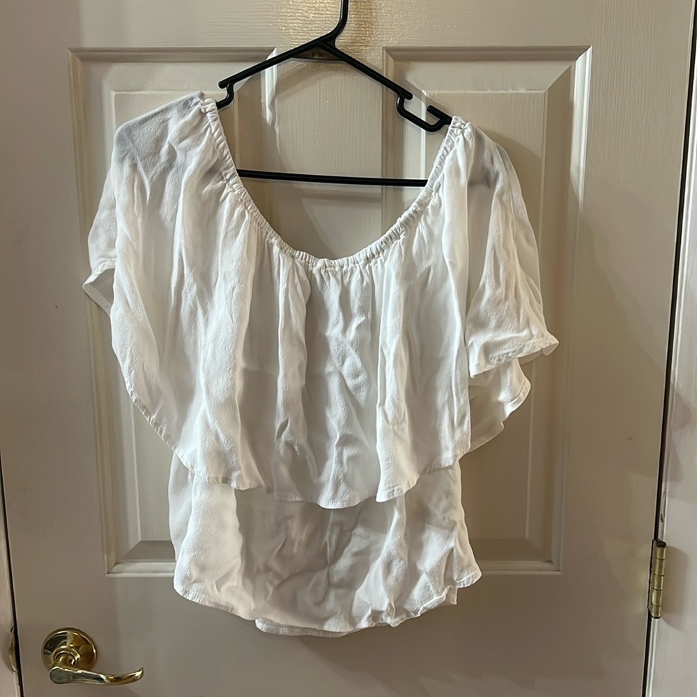 Off the shoulder White Blouse